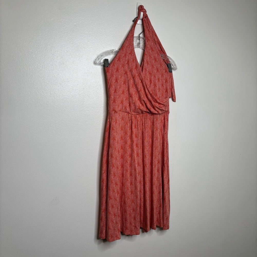 Boden Dress Womens 10R St.‎ Lucia Halter Knit Dress Orange - Picture 2 of 9